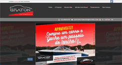 Desktop Screenshot of gratonautomoveis.com.br